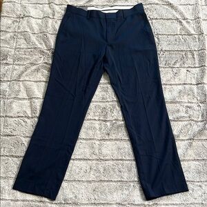 Michael Brandon Blue Dress Pants Straight Leg Design